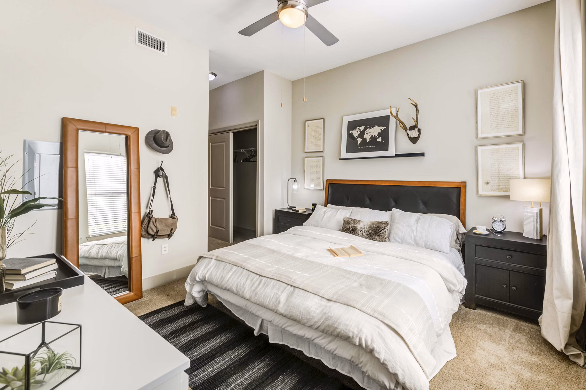 bedroom at Lakeshore Lofts Apartments