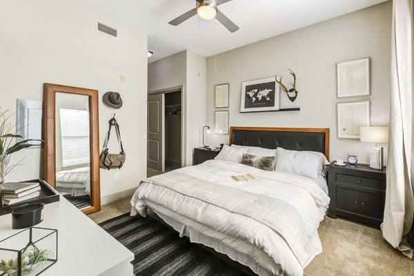 bedroom at Lakeshore Lofts Apartments