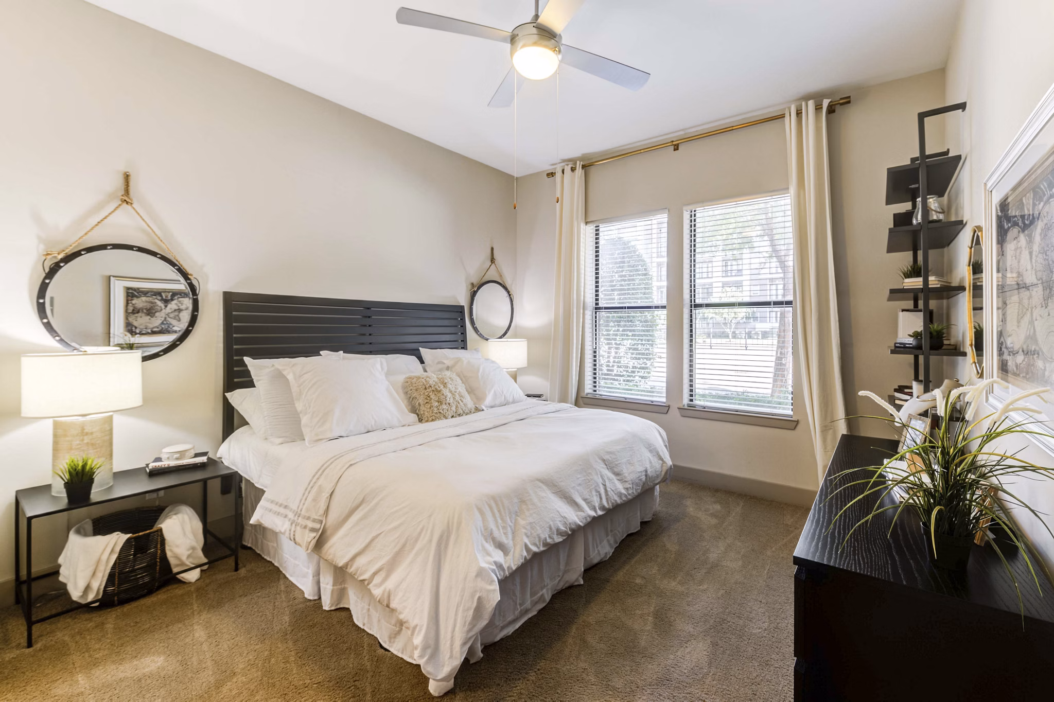 bedroom at Lakeshore Lofts Apartments