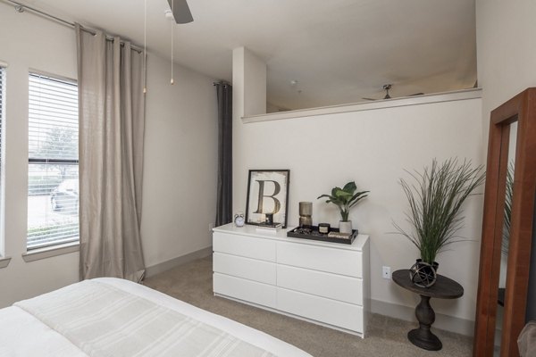 bedroom at Lakeshore Lofts Apartments