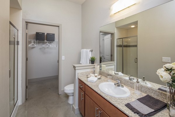 bathroom at Lakeshore Lofts Apartments