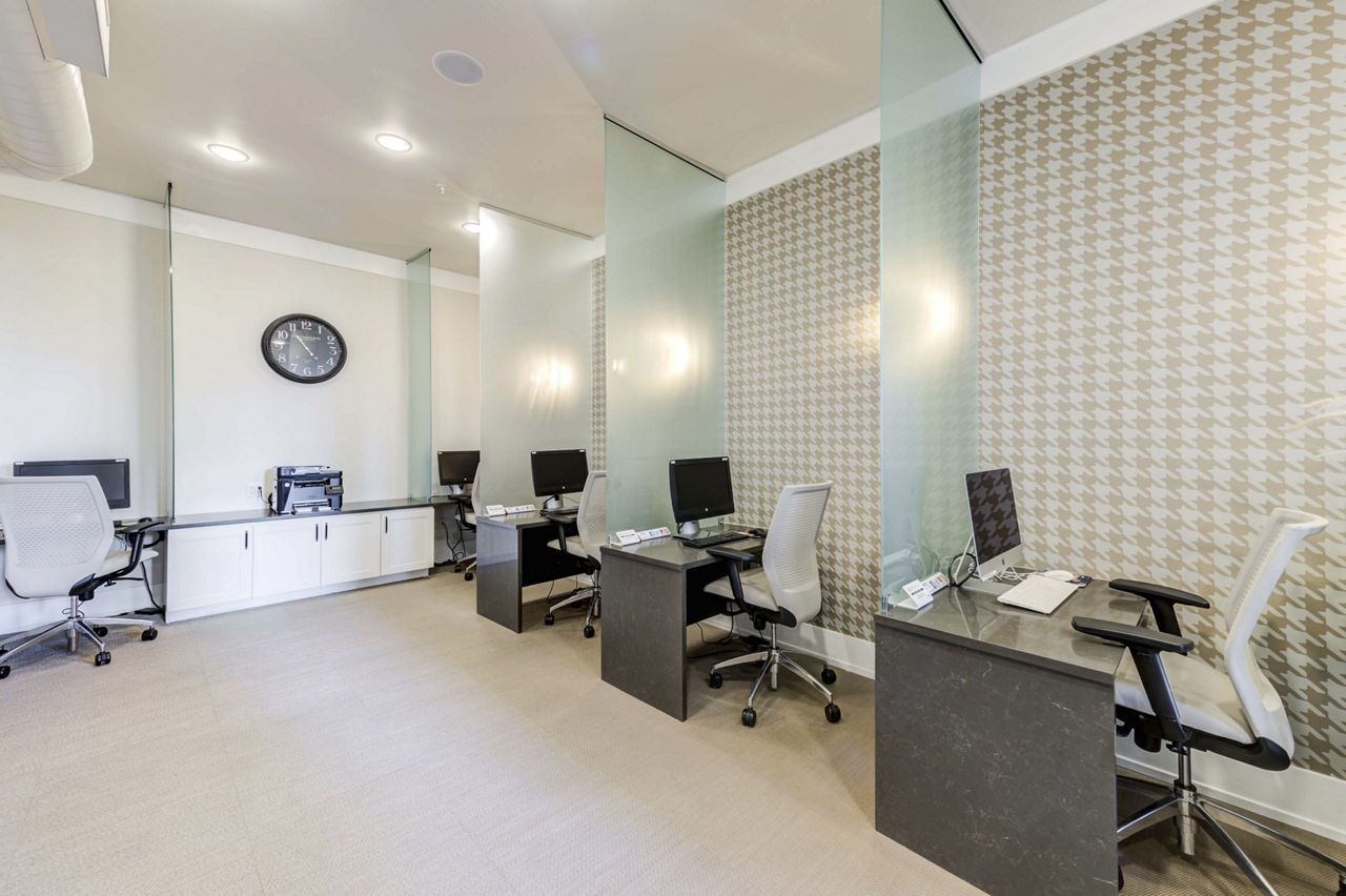Work space at Lakeshore Lofts