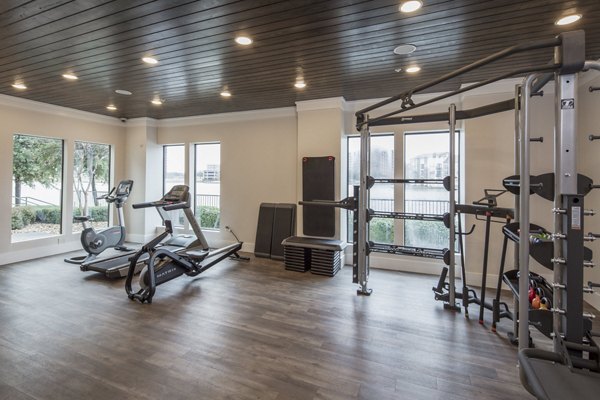 fitness center at Lakeshore Lofts Apartments