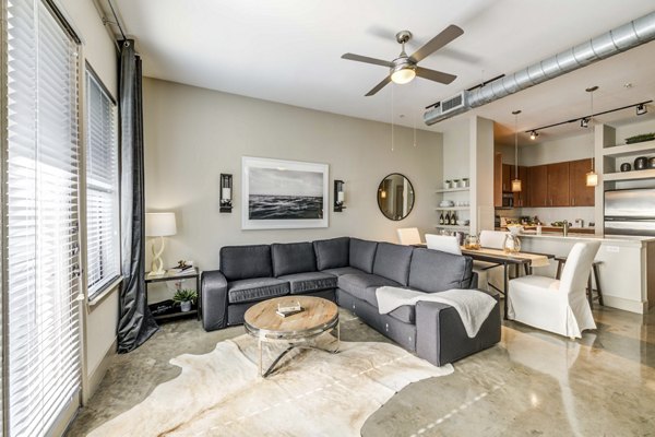 living room at Lakeshore Lofts Apartments