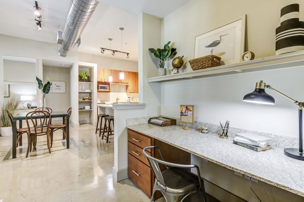 living room at Lakeshore Lofts Apartments