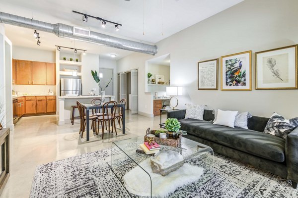 living room at Lakeshore Lofts Apartments