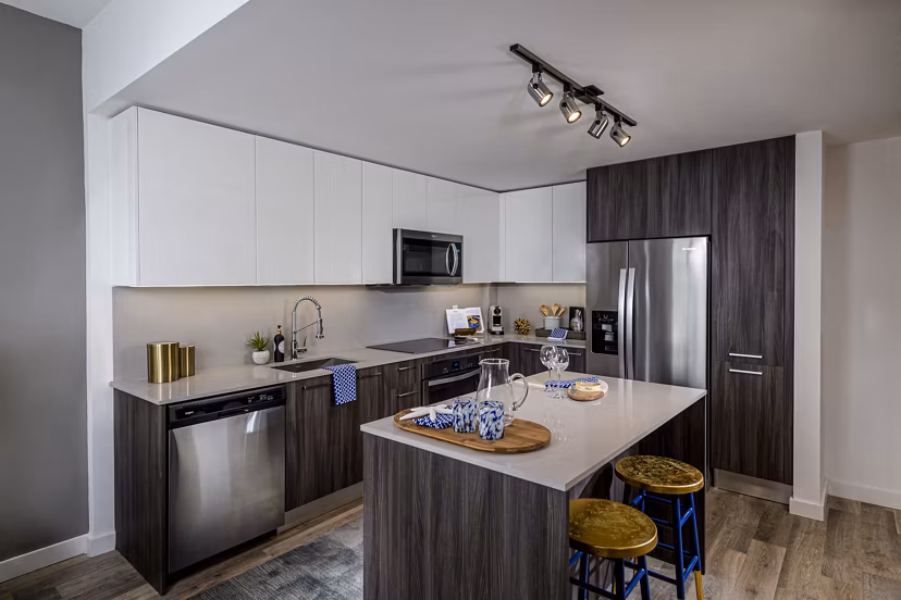 kitchen at Arabelle Riverwalk Apartments