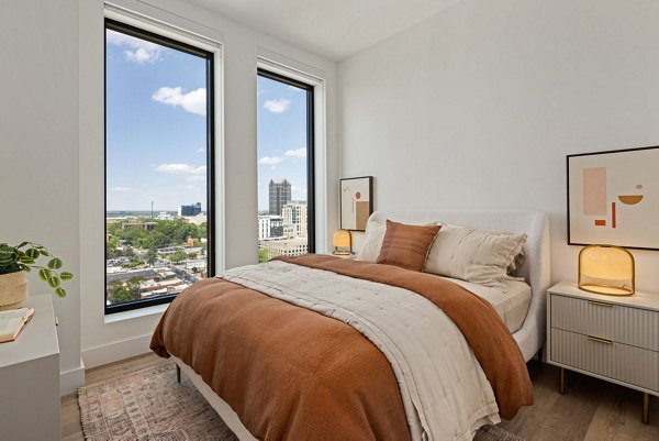 bedroom at Maeve Apartments