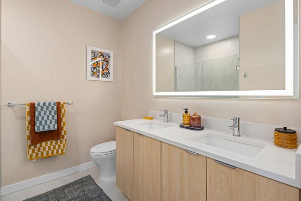 bathroom at Maeve Apartments