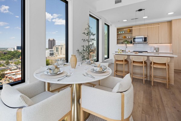 dining room at Maeve Apartments