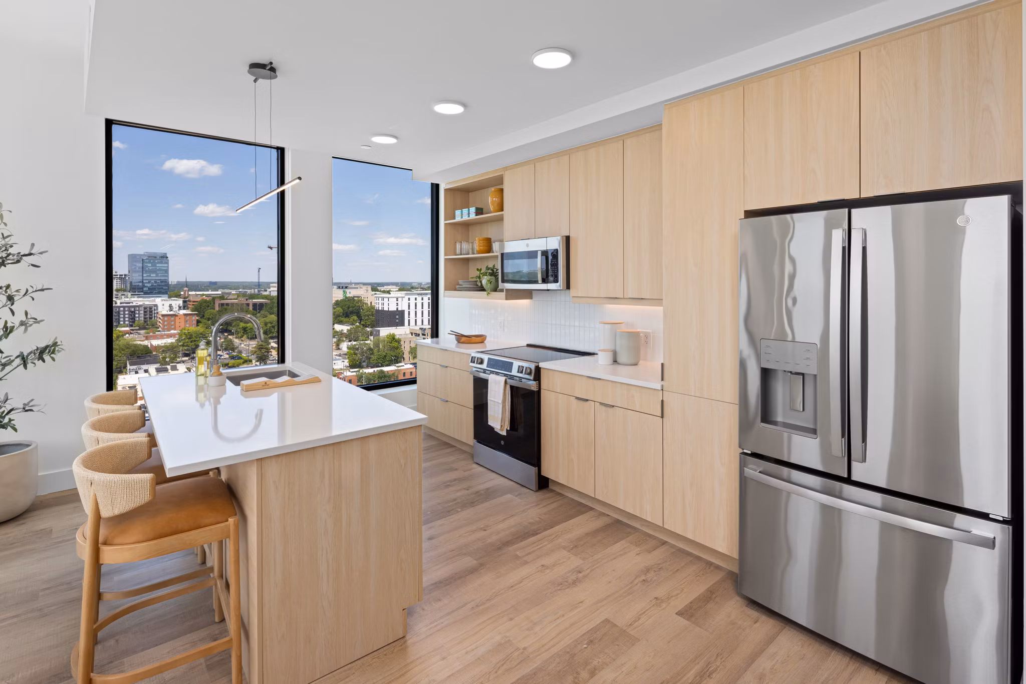 kitchen at Maeve Apartments
