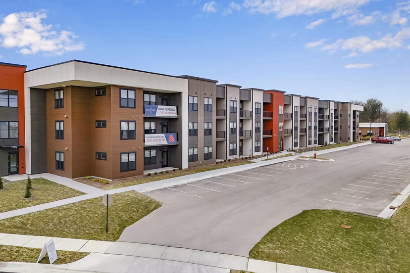building at The Rosewater Apartments