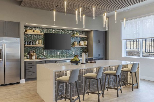 dining room at The Rosewater Apartments