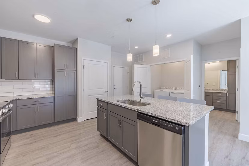 kitchen at The Rosewater Apartments