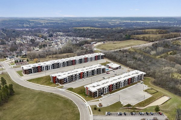 view at The Rosewater Apartments