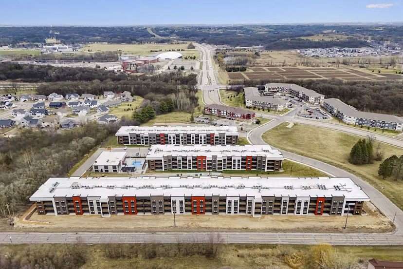 view at The Rosewater Apartments