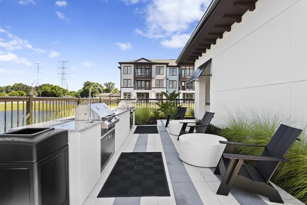 grill area at Arabelle Clearwater Apartments