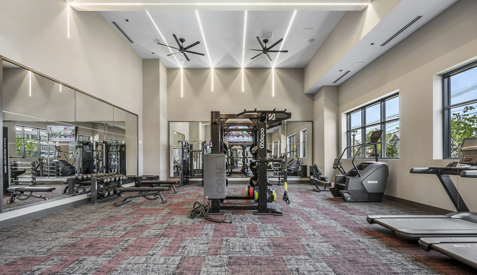 fitness center at Alta French Hill Apartments