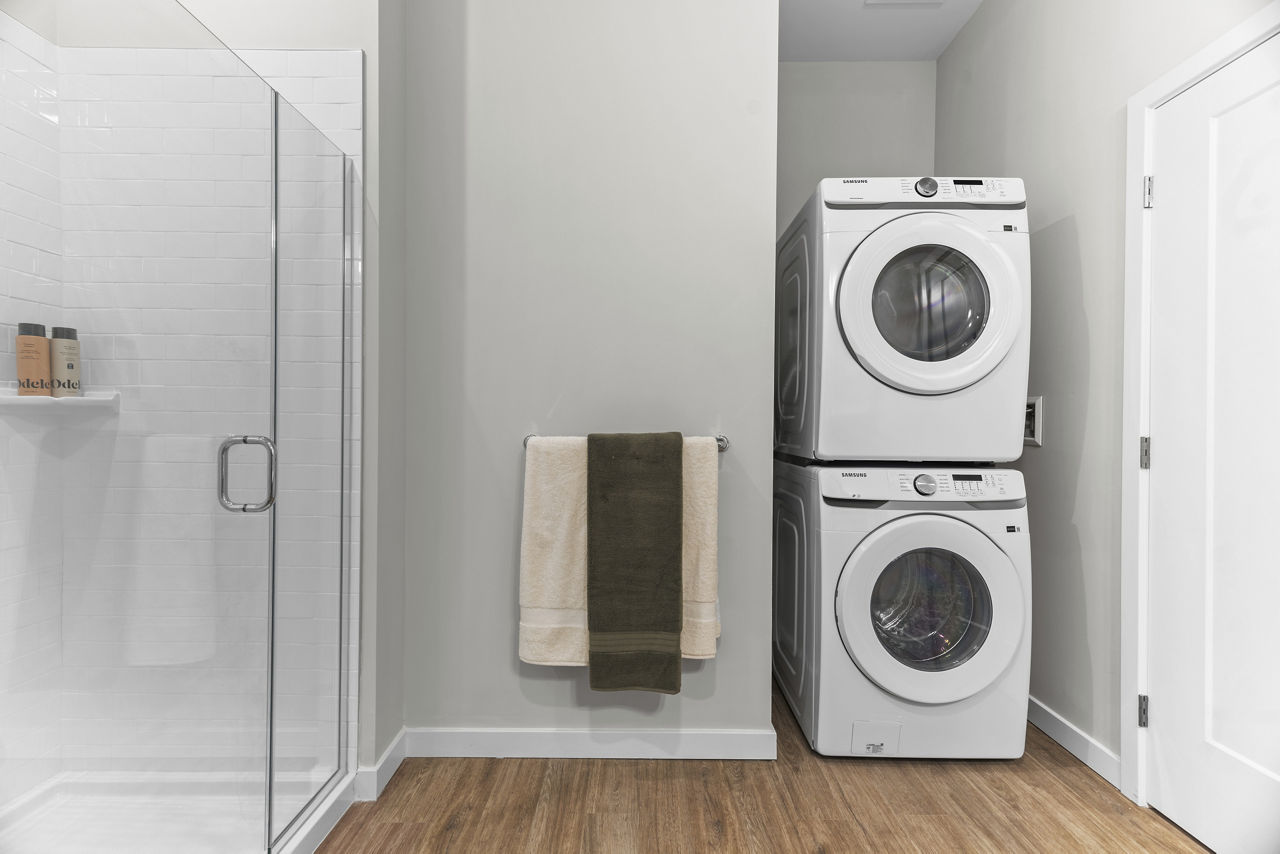 Laundry room at Alta French Hill