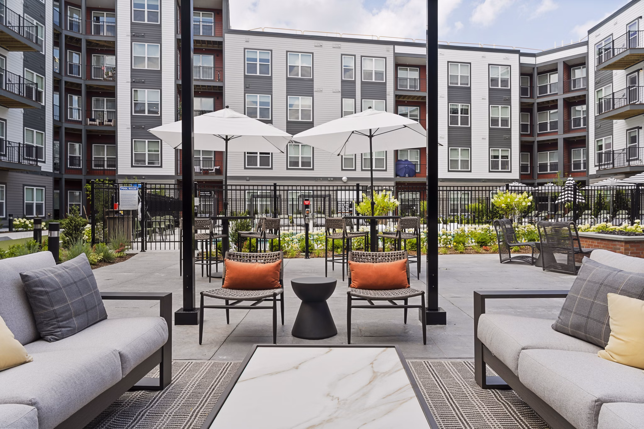 recreational area at Alta French Hill Apartments