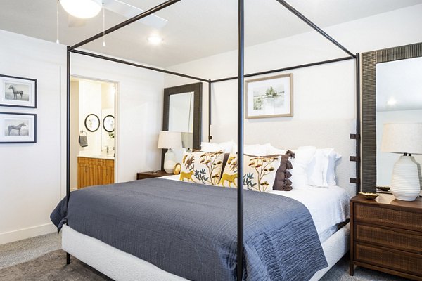 bedroom at The Wheeler Apartments