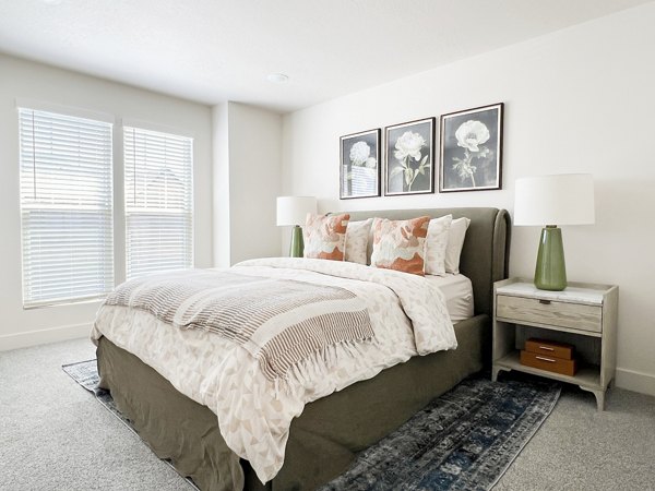 bedroom at The Wheeler Apartments