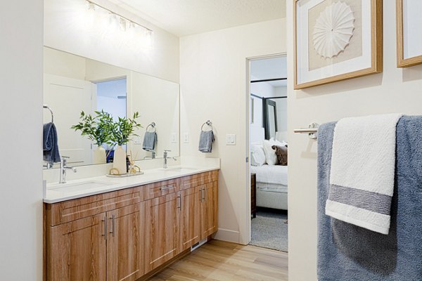 bathroom at The Wheeler Apartments
