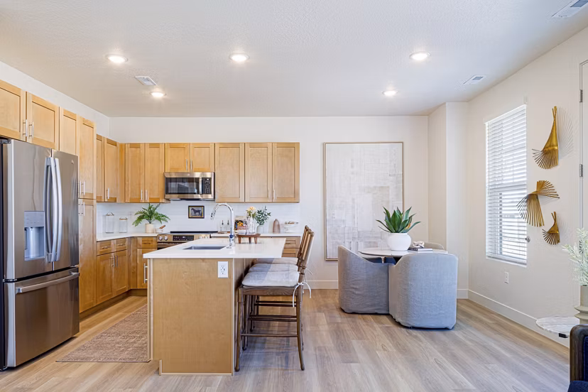 kitchen at The Wheeler Apartments 
