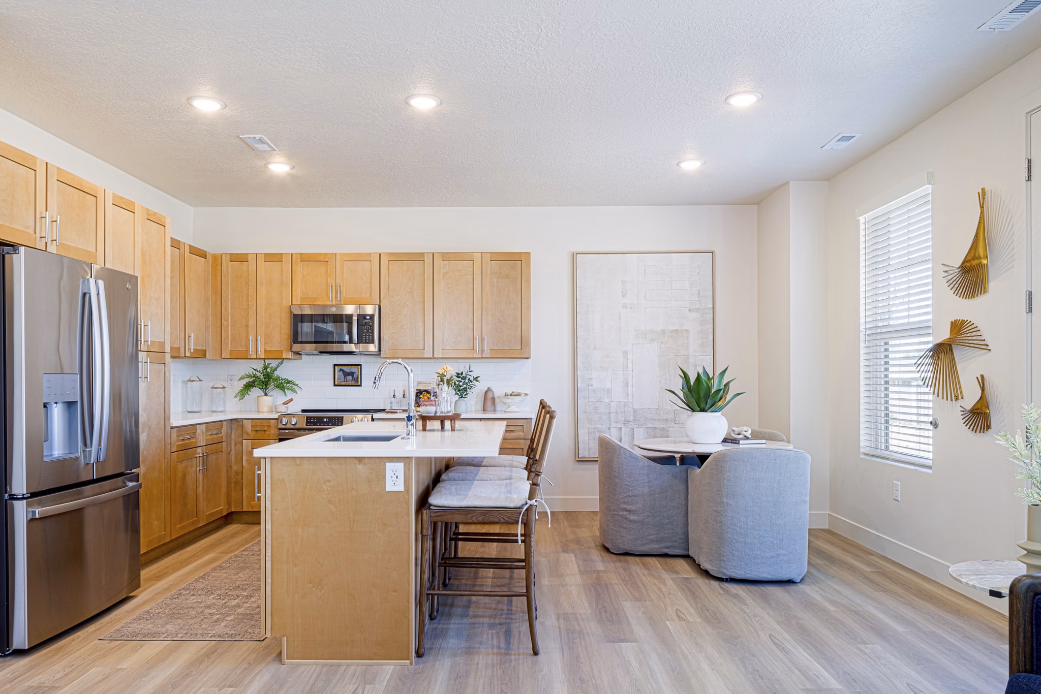 kitchen at The Wheeler Apartments