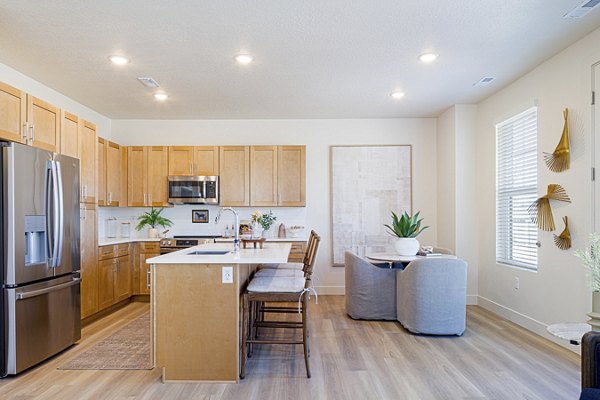 kitchen at The Wheeler Apartments