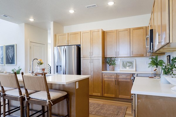kitchen at The Wheeler Apartments