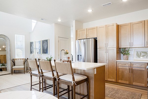 kitchen at The Wheeler Apartments
