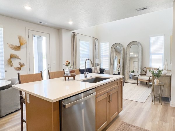 kitchen at The Wheeler Apartments