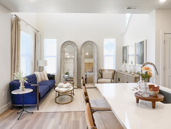 living room at The Wheeler Apartments
