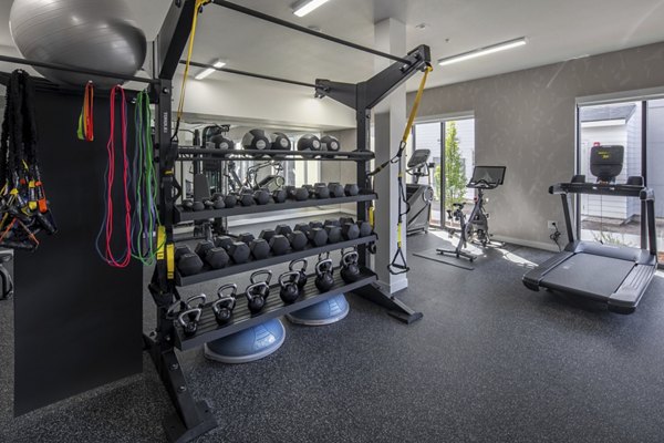 fitness center at The Arvon Apartments
