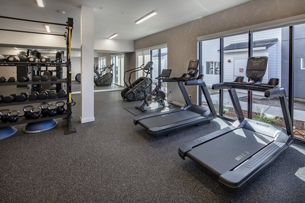 fitness center at The Arvon Apartments