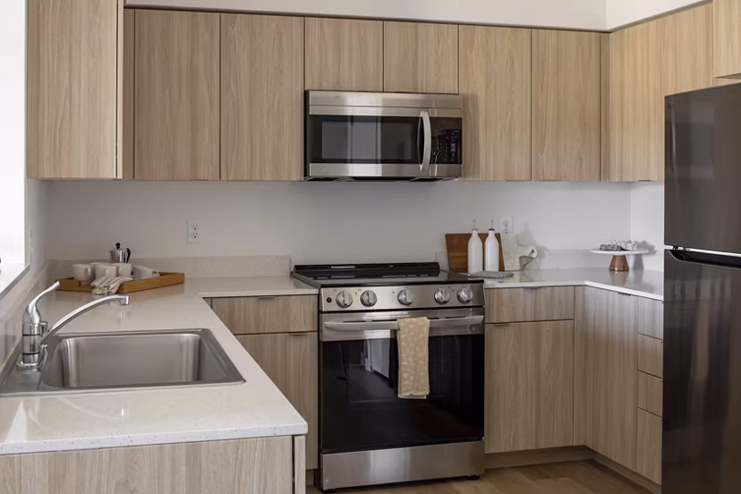 kitchen at The Arvon Apartments