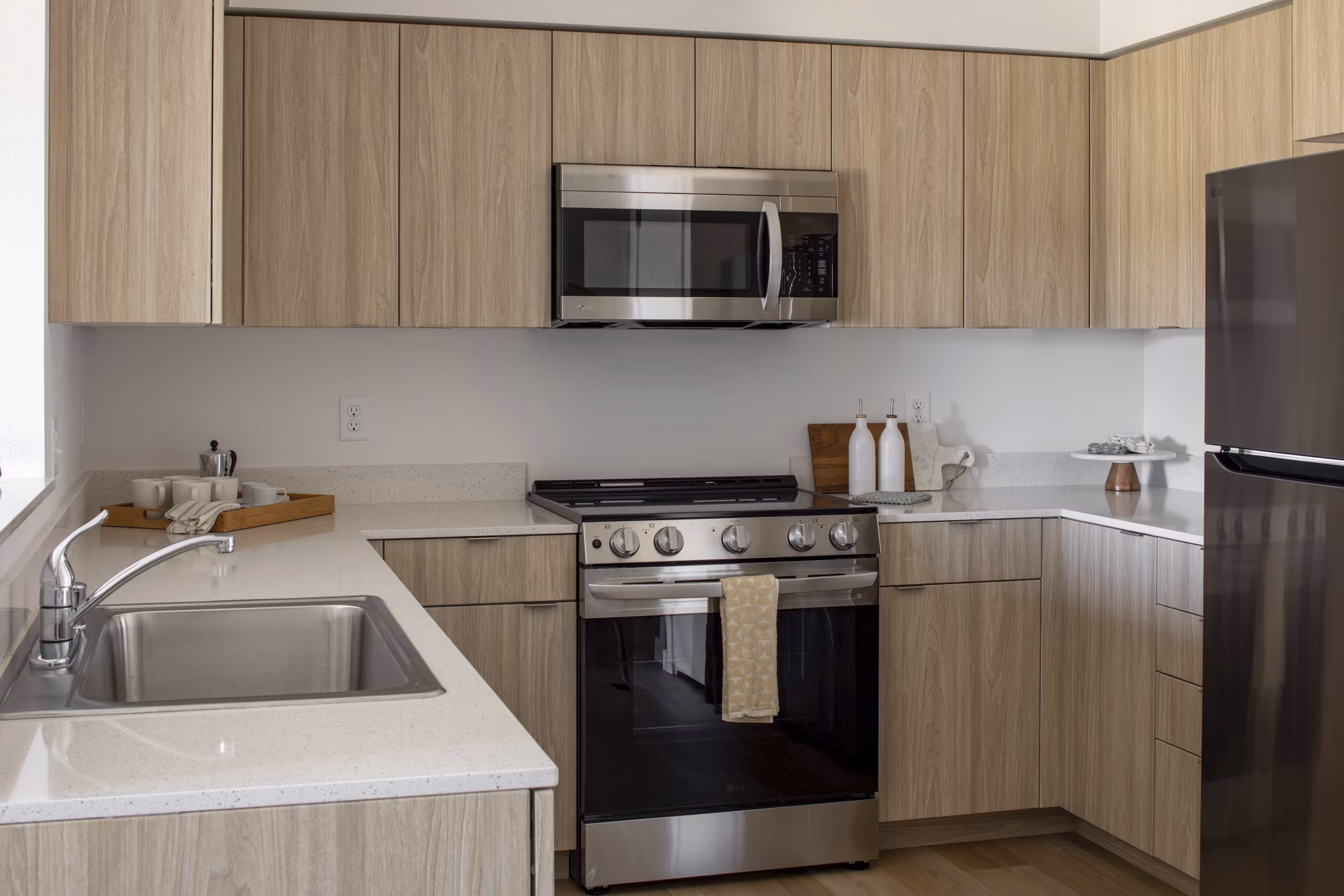 kitchen at The Arvon Apartments