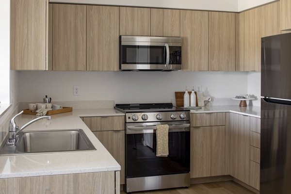 kitchen at The Arvon Apartments