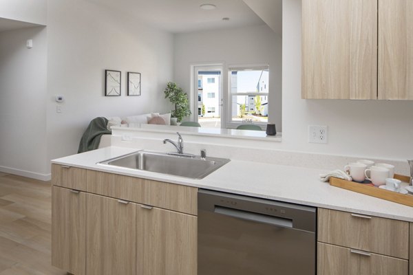 kitchen at The Arvon Apartments