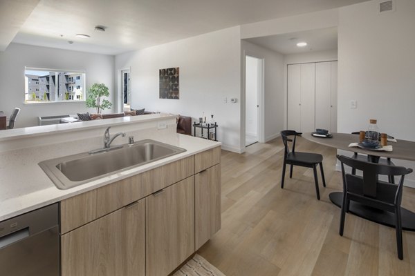 kitchen at The Arvon Apartments