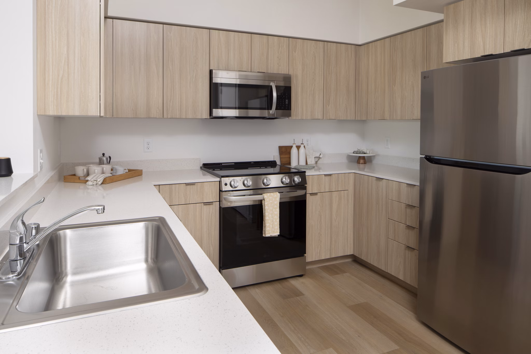 kitchen at The Arvon Apartments 