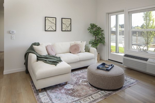 living room at The Arvon Apartments
