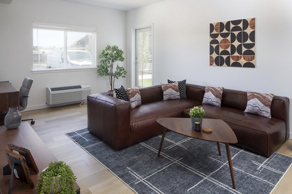 living room at The Arvon Apartments