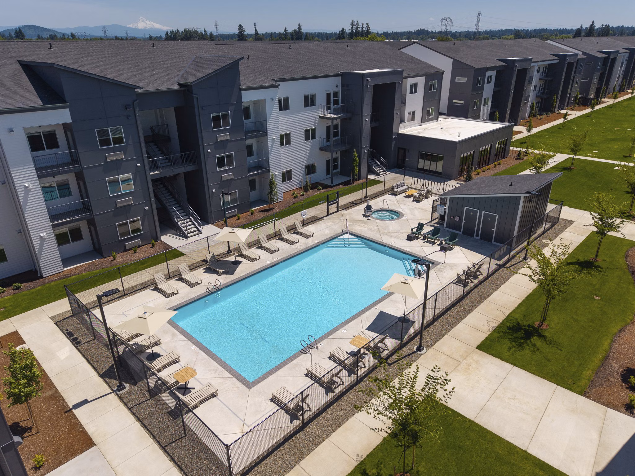 pool at The Arvon Apartments