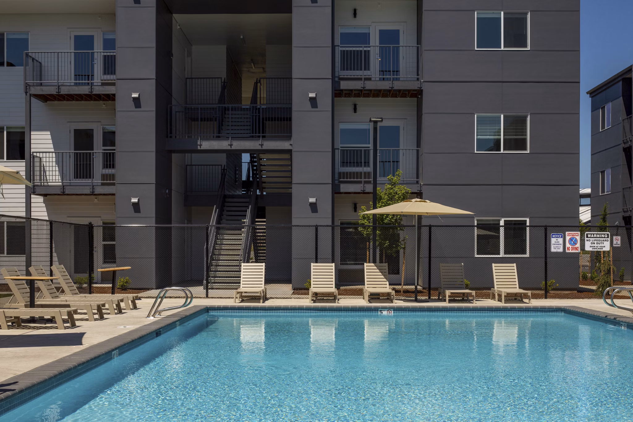 pool at The Arvon Apartments