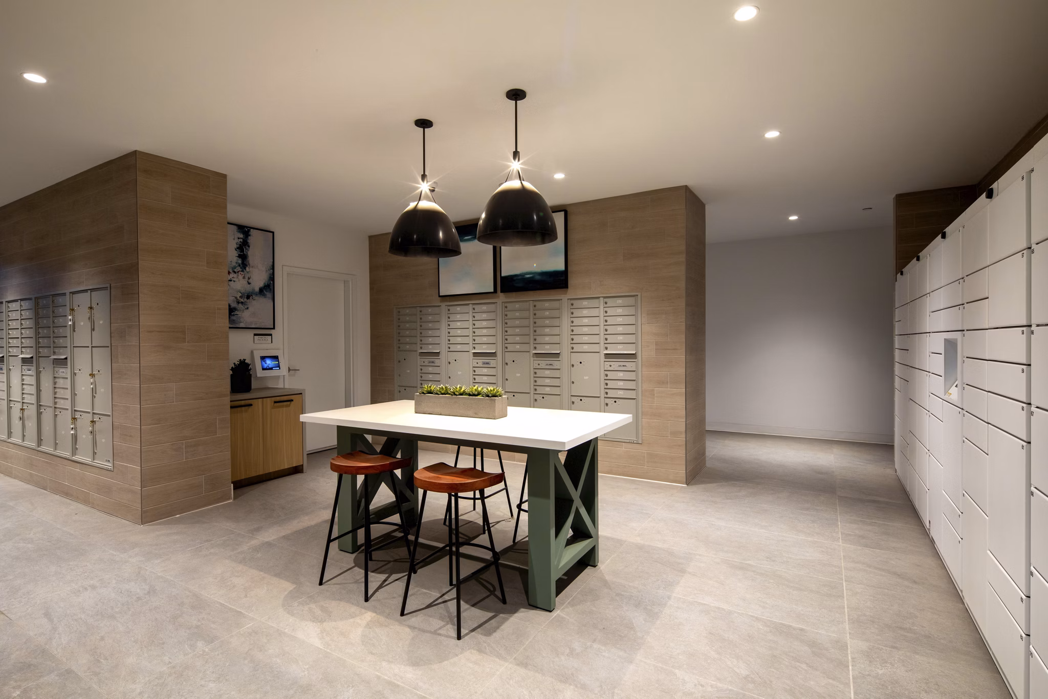mail room at Artisan at the Village of Escaya Apartments 