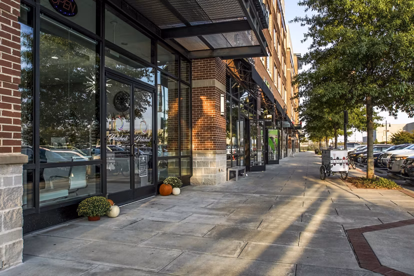 exterior at The Porter Brewers Hill Apartments 