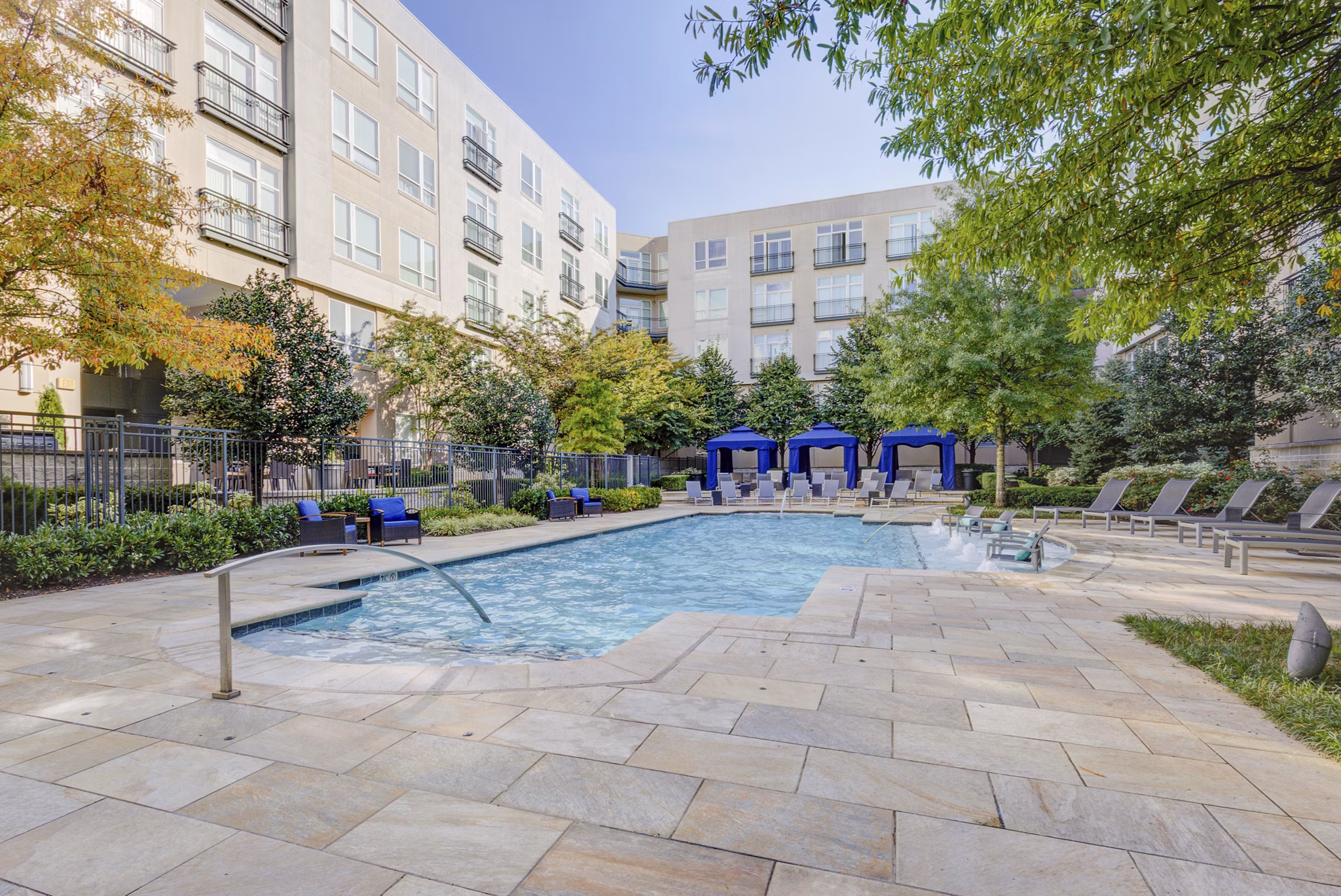 pool at The Porter Brewers Hill Apartments 