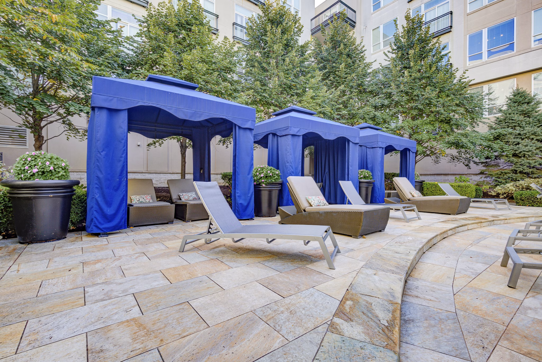 pool at The Porter Brewers Hill Apartments 